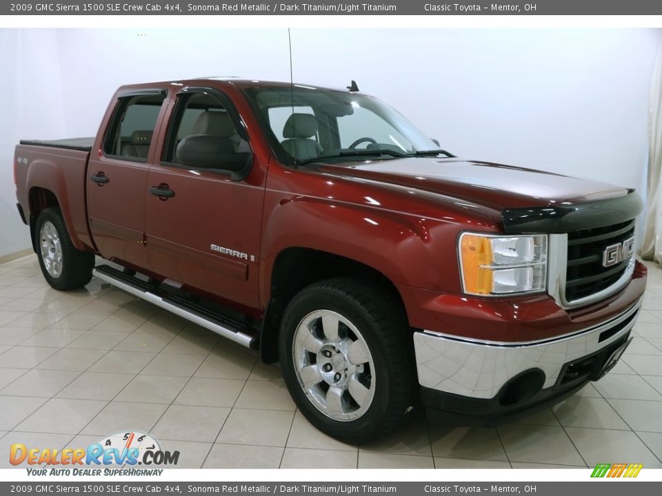 2009 GMC Sierra 1500 SLE Crew Cab 4x4 Sonoma Red Metallic / Dark Titanium/Light Titanium Photo #1