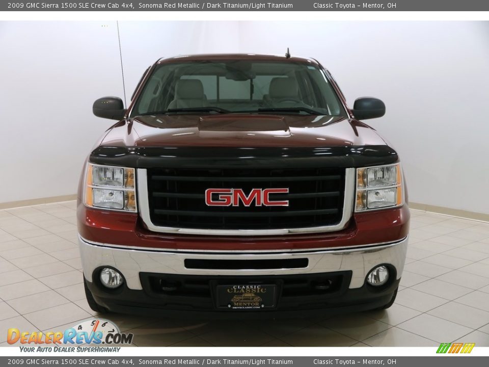 2009 GMC Sierra 1500 SLE Crew Cab 4x4 Sonoma Red Metallic / Dark Titanium/Light Titanium Photo #2