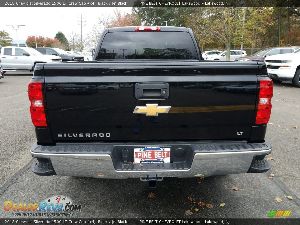 2018 Chevrolet Silverado 1500 LT Crew Cab 4x4 Black / Jet Black Photo #5