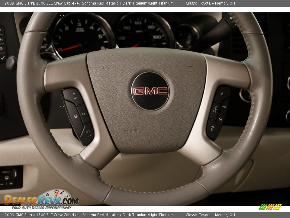 2009 GMC Sierra 1500 SLE Crew Cab 4x4 Sonoma Red Metallic / Dark Titanium/Light Titanium Photo #6