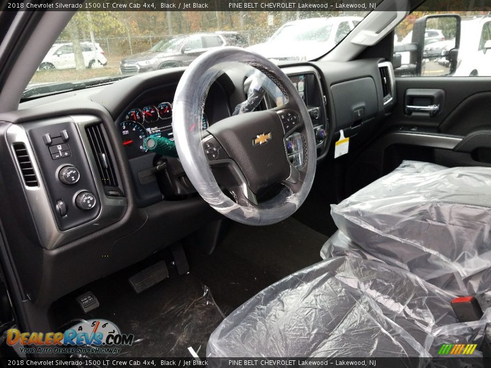 2018 Chevrolet Silverado 1500 LT Crew Cab 4x4 Black / Jet Black Photo #7