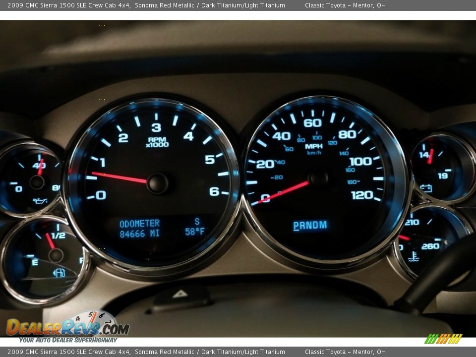 2009 GMC Sierra 1500 SLE Crew Cab 4x4 Sonoma Red Metallic / Dark Titanium/Light Titanium Photo #7