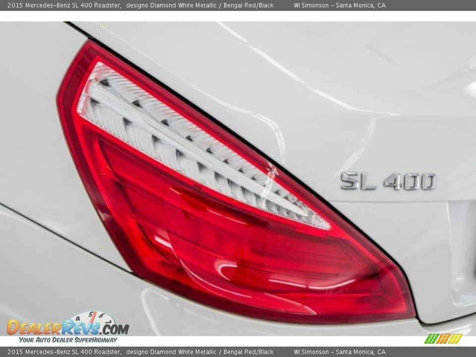 2015 Mercedes-Benz SL 400 Roadster designo Diamond White Metallic / Bengal Red/Black Photo #23