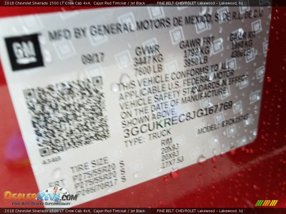 2018 Chevrolet Silverado 1500 LT Crew Cab 4x4 Cajun Red Tintcoat / Jet Black Photo #9