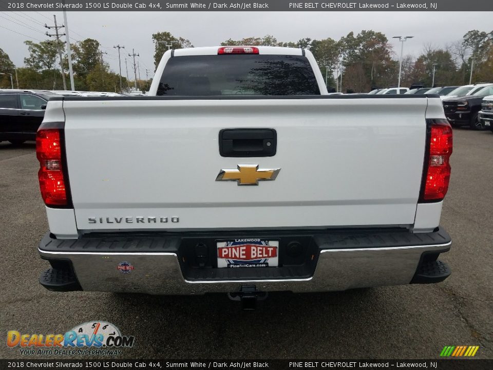 2018 Chevrolet Silverado 1500 LS Double Cab 4x4 Summit White / Dark Ash/Jet Black Photo #5