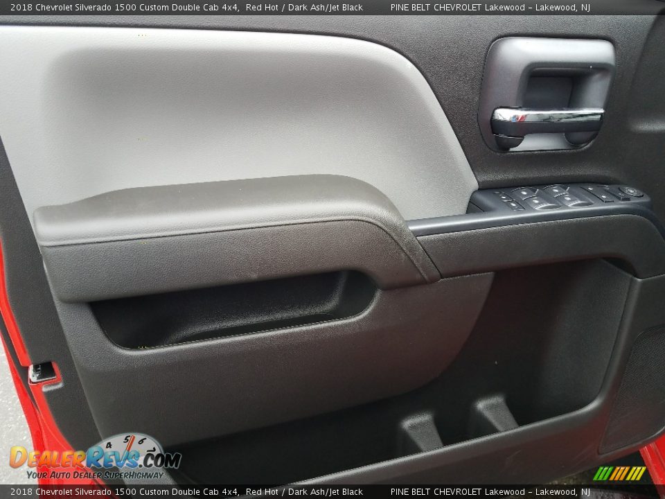 2018 Chevrolet Silverado 1500 Custom Double Cab 4x4 Red Hot / Dark Ash/Jet Black Photo #8