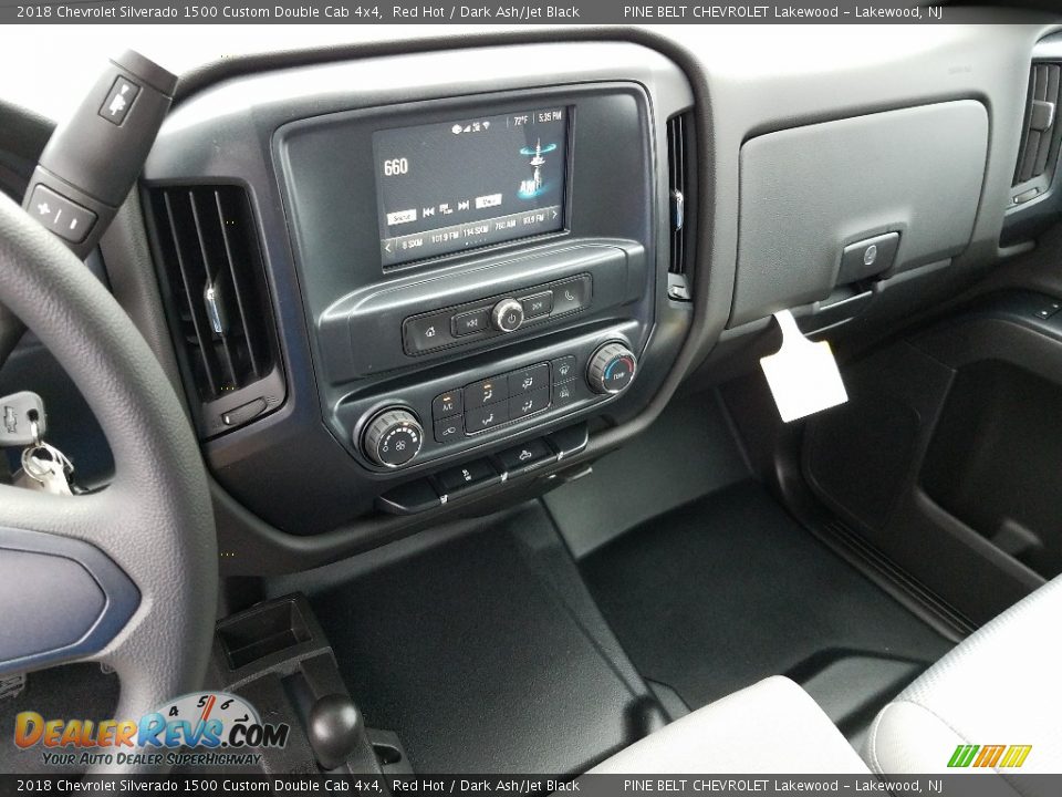 2018 Chevrolet Silverado 1500 Custom Double Cab 4x4 Red Hot / Dark Ash/Jet Black Photo #10
