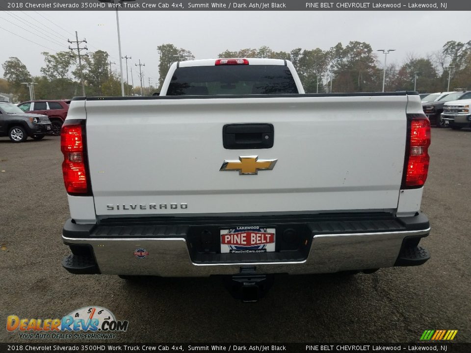 2018 Chevrolet Silverado 3500HD Work Truck Crew Cab 4x4 Summit White / Dark Ash/Jet Black Photo #5