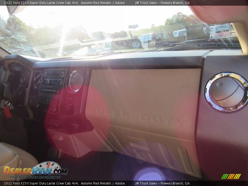 2012 Ford F250 Super Duty Lariat Crew Cab 4x4 Autumn Red Metallic / Adobe Photo #31