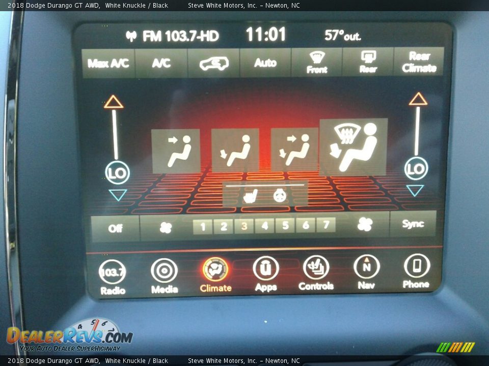 2018 Dodge Durango GT AWD White Knuckle / Black Photo #29