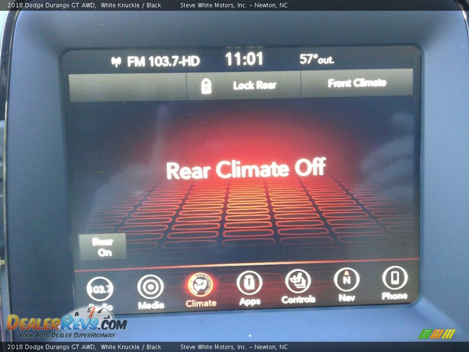 2018 Dodge Durango GT AWD White Knuckle / Black Photo #30