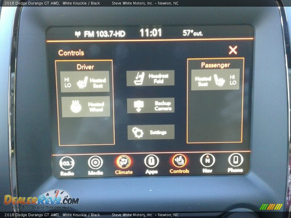 2018 Dodge Durango GT AWD White Knuckle / Black Photo #31