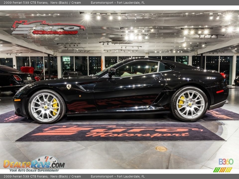 2009 Ferrari 599 GTB Fiorano Nero (Black) / Cream Photo #9