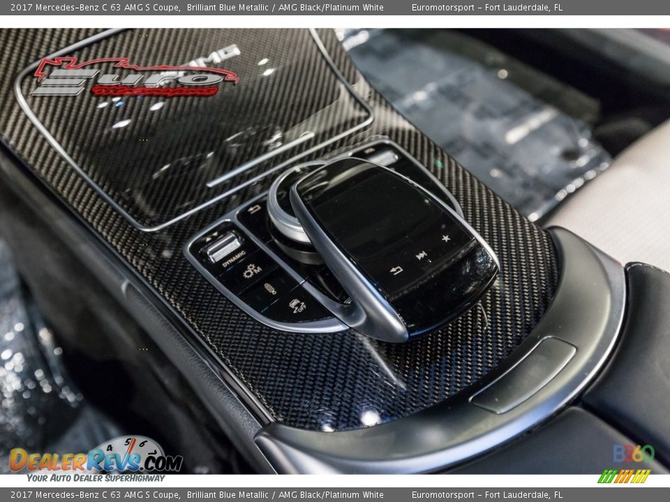 2017 Mercedes-Benz C 63 AMG S Coupe Brilliant Blue Metallic / AMG Black/Platinum White Photo #37