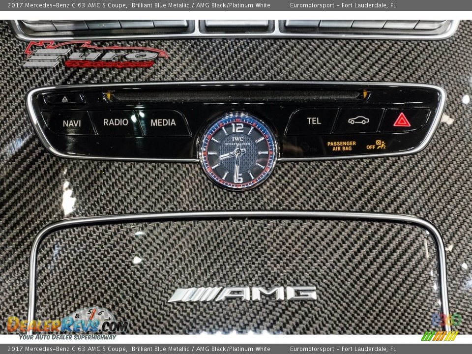 2017 Mercedes-Benz C 63 AMG S Coupe Brilliant Blue Metallic / AMG Black/Platinum White Photo #40