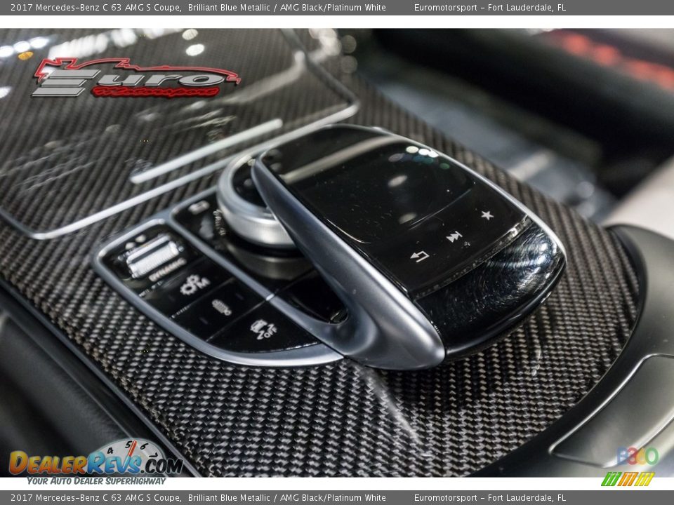 2017 Mercedes-Benz C 63 AMG S Coupe Brilliant Blue Metallic / AMG Black/Platinum White Photo #44