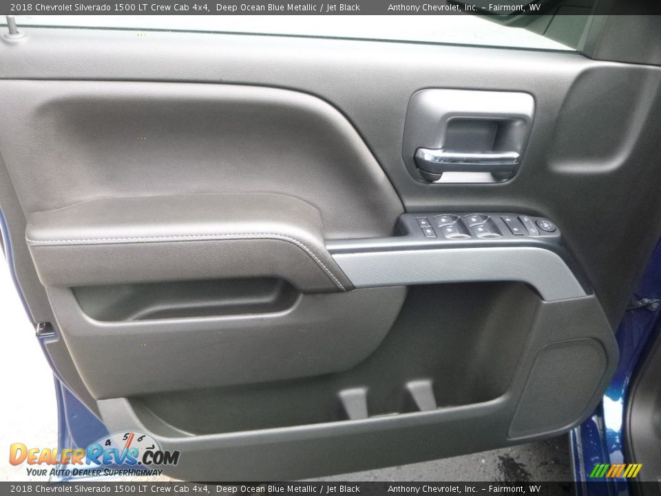 2018 Chevrolet Silverado 1500 LT Crew Cab 4x4 Deep Ocean Blue Metallic / Jet Black Photo #14