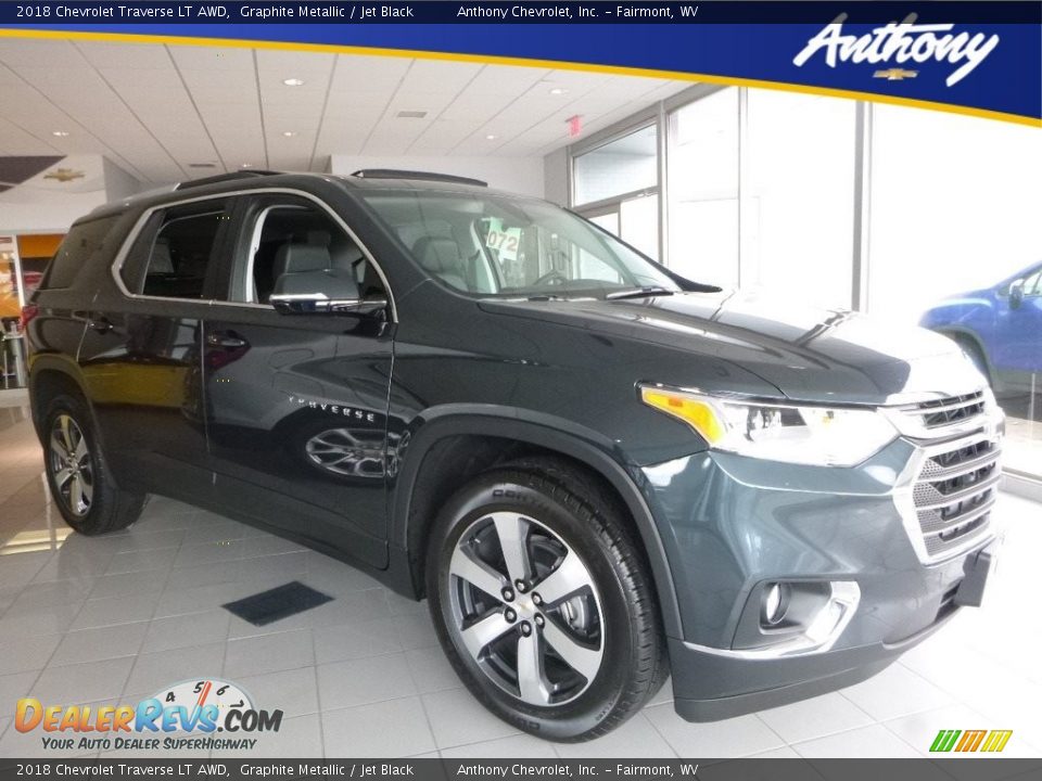2018 Chevrolet Traverse LT AWD Graphite Metallic / Jet Black Photo #1