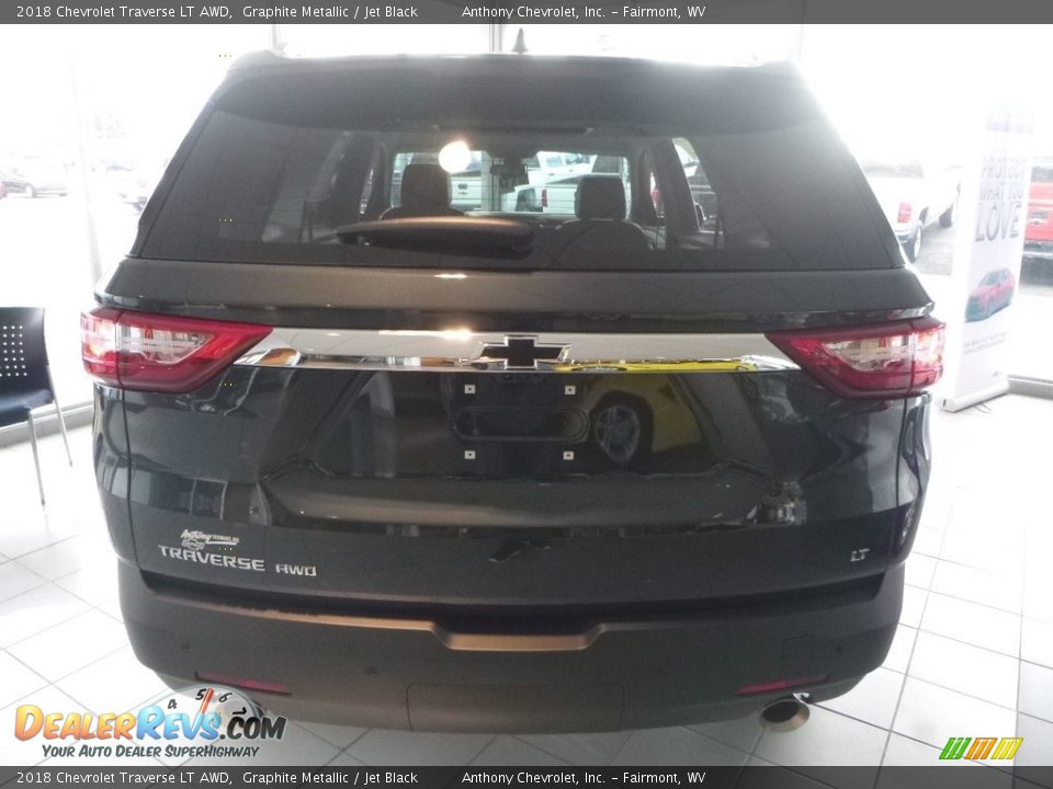 2018 Chevrolet Traverse LT AWD Graphite Metallic / Jet Black Photo #7