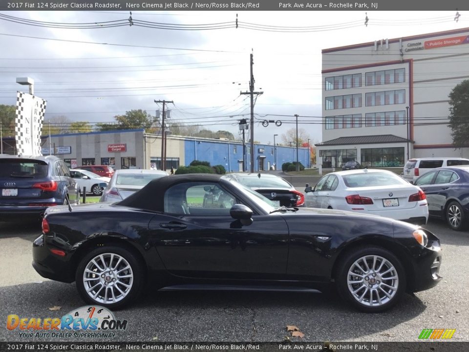 2017 Fiat 124 Spider Classica Roadster Nero Cinema Jet Black / Nero/Rosso Black/Red Photo #3