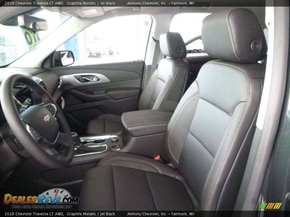 2018 Chevrolet Traverse LT AWD Graphite Metallic / Jet Black Photo #16