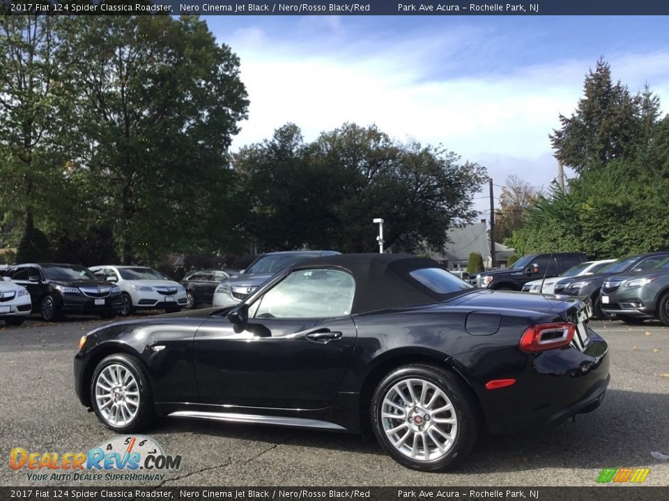 2017 Fiat 124 Spider Classica Roadster Nero Cinema Jet Black / Nero/Rosso Black/Red Photo #8