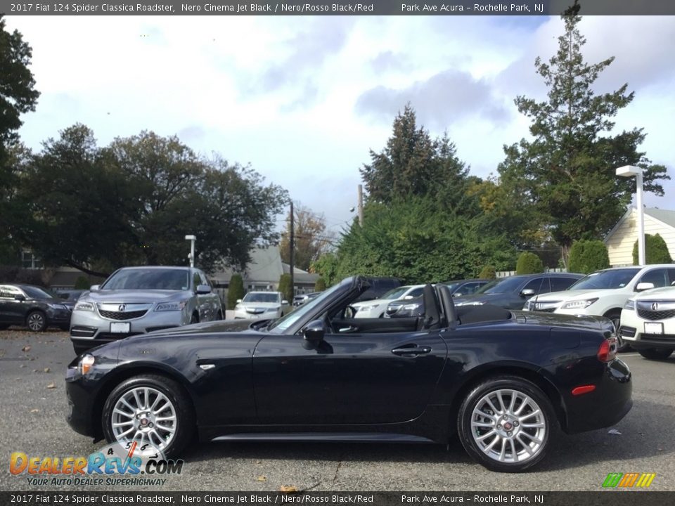 2017 Fiat 124 Spider Classica Roadster Nero Cinema Jet Black / Nero/Rosso Black/Red Photo #11