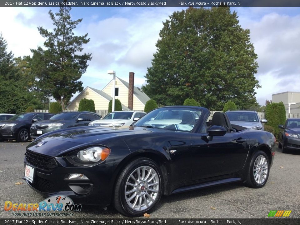 2017 Fiat 124 Spider Classica Roadster Nero Cinema Jet Black / Nero/Rosso Black/Red Photo #13