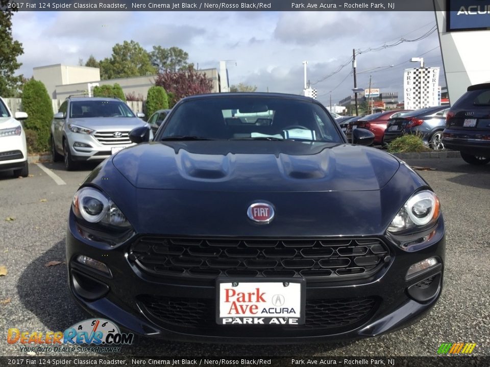 2017 Fiat 124 Spider Classica Roadster Nero Cinema Jet Black / Nero/Rosso Black/Red Photo #14