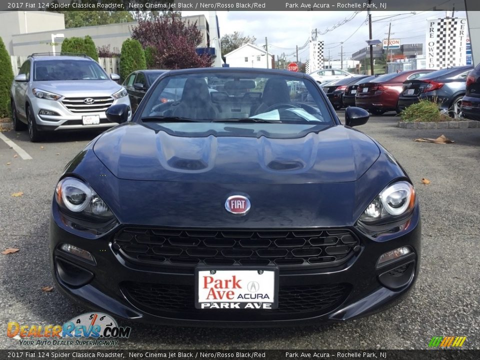 2017 Fiat 124 Spider Classica Roadster Nero Cinema Jet Black / Nero/Rosso Black/Red Photo #15
