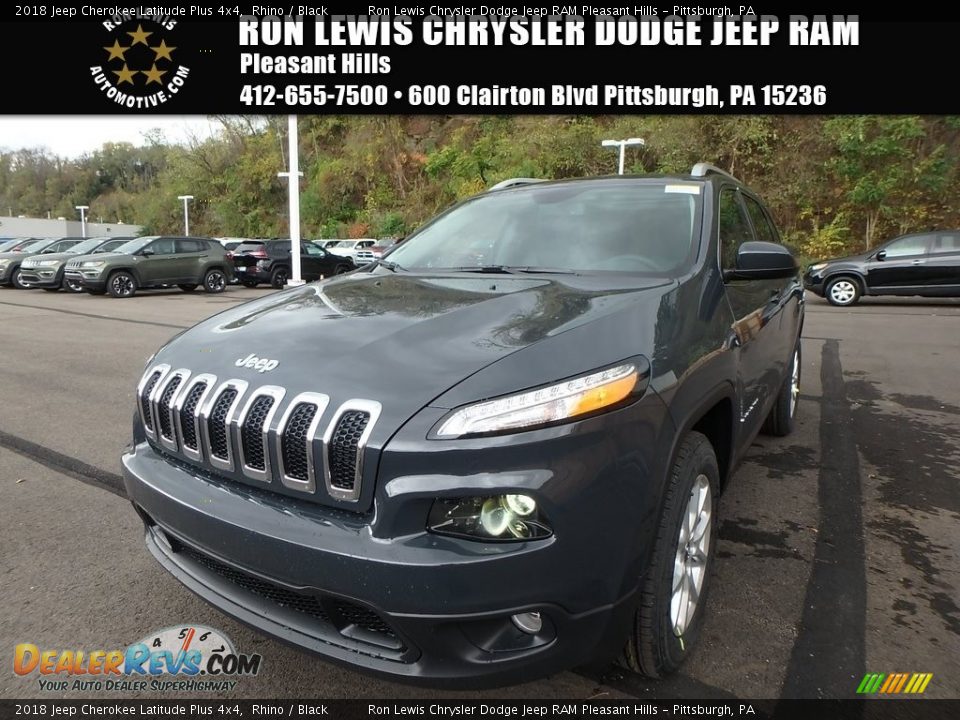2018 Jeep Cherokee Latitude Plus 4x4 Rhino / Black Photo #1