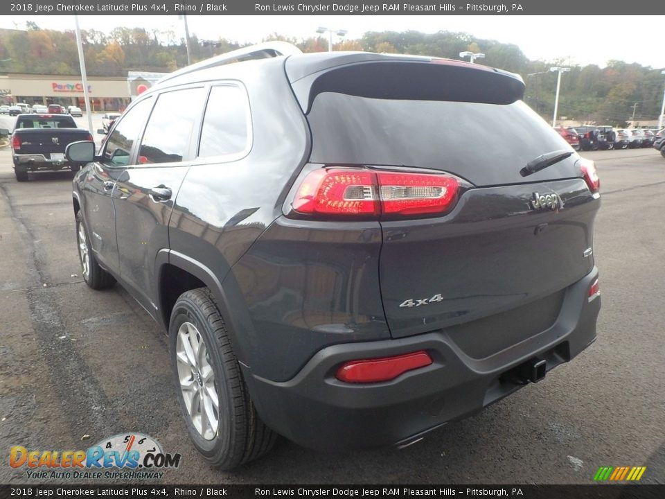 2018 Jeep Cherokee Latitude Plus 4x4 Rhino / Black Photo #3