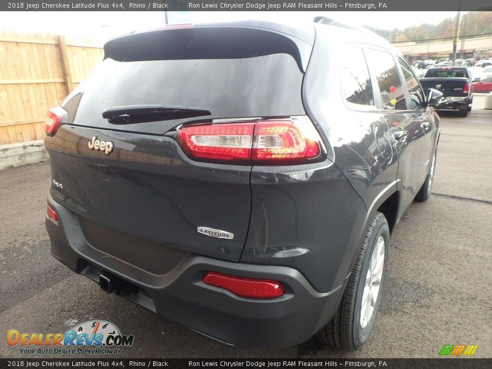 2018 Jeep Cherokee Latitude Plus 4x4 Rhino / Black Photo #5