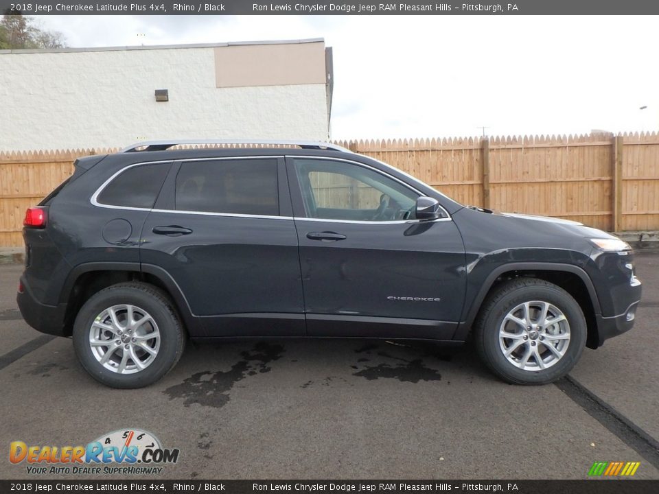 2018 Jeep Cherokee Latitude Plus 4x4 Rhino / Black Photo #6