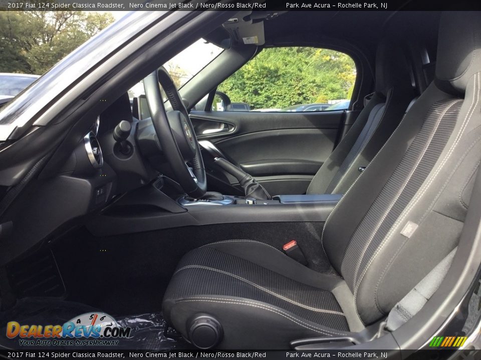 2017 Fiat 124 Spider Classica Roadster Nero Cinema Jet Black / Nero/Rosso Black/Red Photo #19