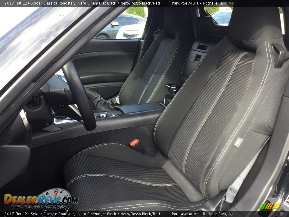 2017 Fiat 124 Spider Classica Roadster Nero Cinema Jet Black / Nero/Rosso Black/Red Photo #20
