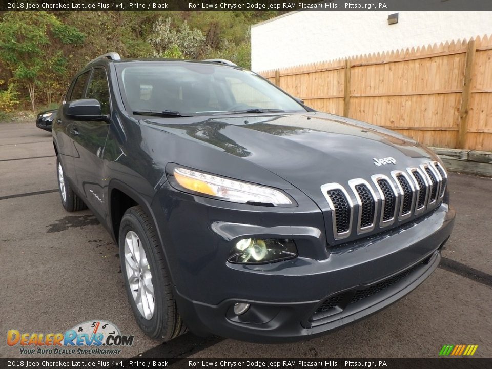 2018 Jeep Cherokee Latitude Plus 4x4 Rhino / Black Photo #7