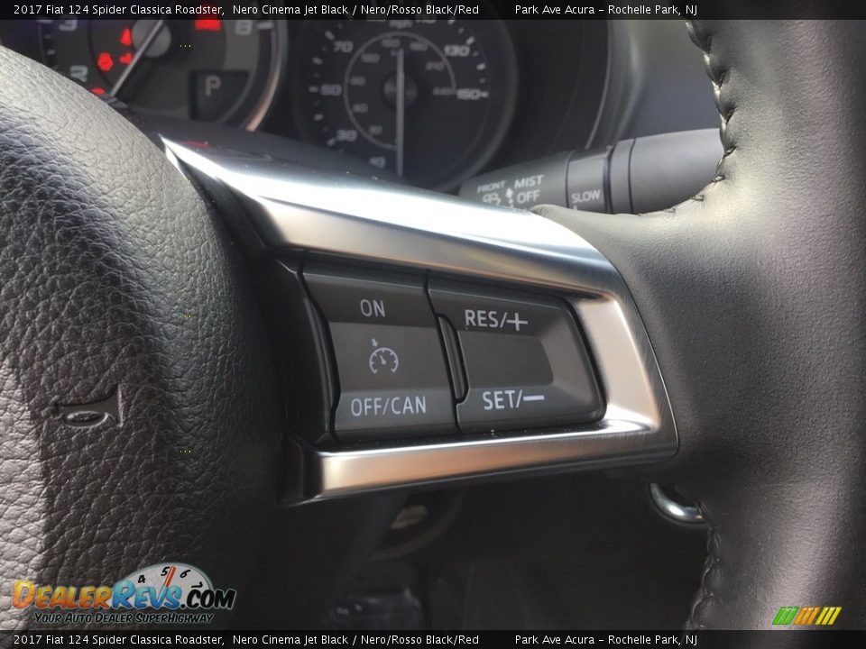 2017 Fiat 124 Spider Classica Roadster Nero Cinema Jet Black / Nero/Rosso Black/Red Photo #22