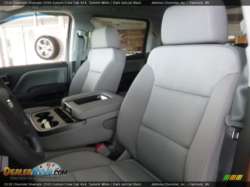 2018 Chevrolet Silverado 1500 Custom Crew Cab 4x4 Summit White / Dark Ash/Jet Black Photo #15