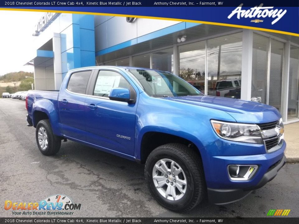 2018 Chevrolet Colorado LT Crew Cab 4x4 Kinetic Blue Metallic / Jet Black Photo #1