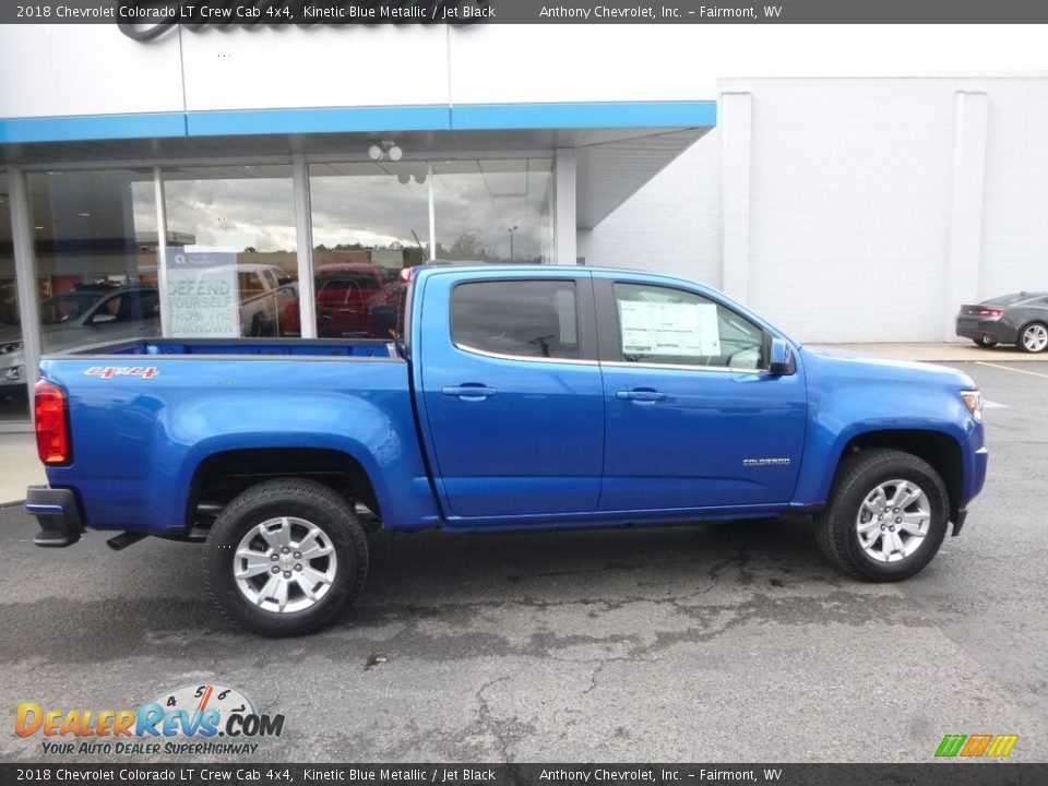 2018 Chevrolet Colorado LT Crew Cab 4x4 Kinetic Blue Metallic / Jet Black Photo #3