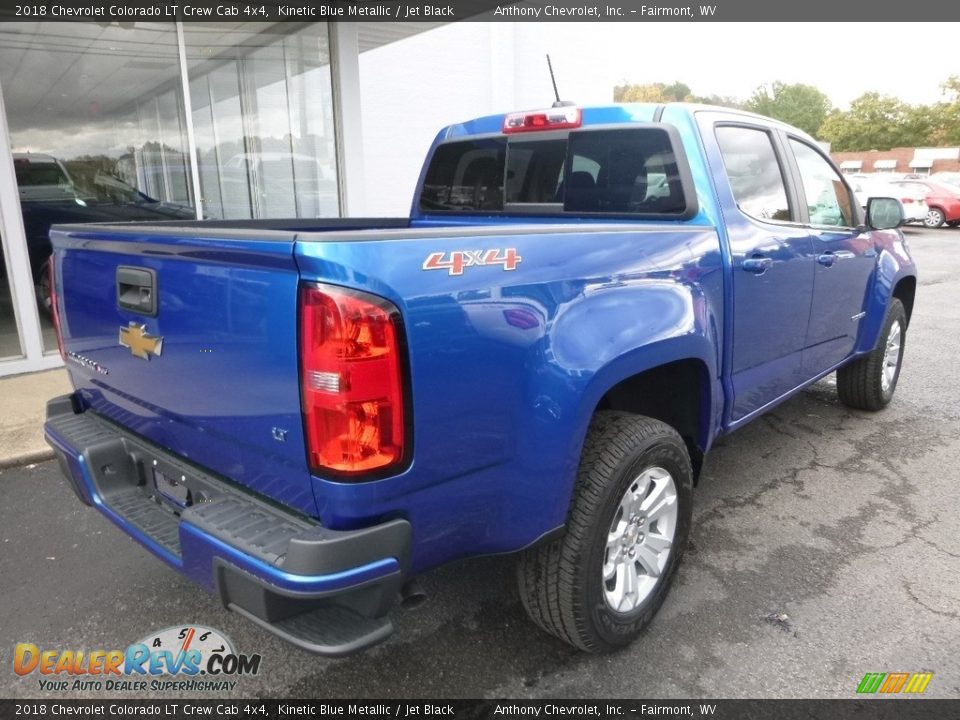 2018 Chevrolet Colorado LT Crew Cab 4x4 Kinetic Blue Metallic / Jet Black Photo #4