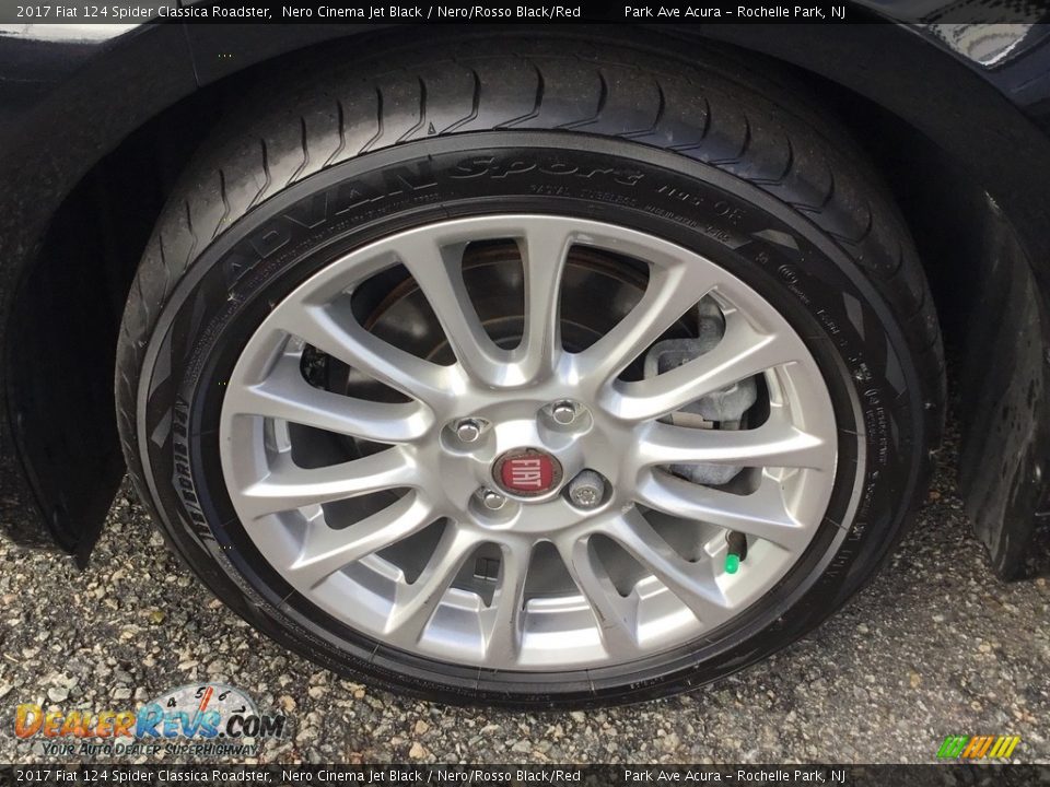 2017 Fiat 124 Spider Classica Roadster Nero Cinema Jet Black / Nero/Rosso Black/Red Photo #34