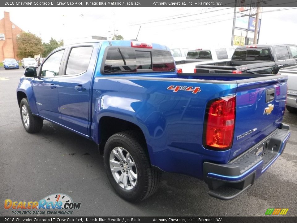 2018 Chevrolet Colorado LT Crew Cab 4x4 Kinetic Blue Metallic / Jet Black Photo #6