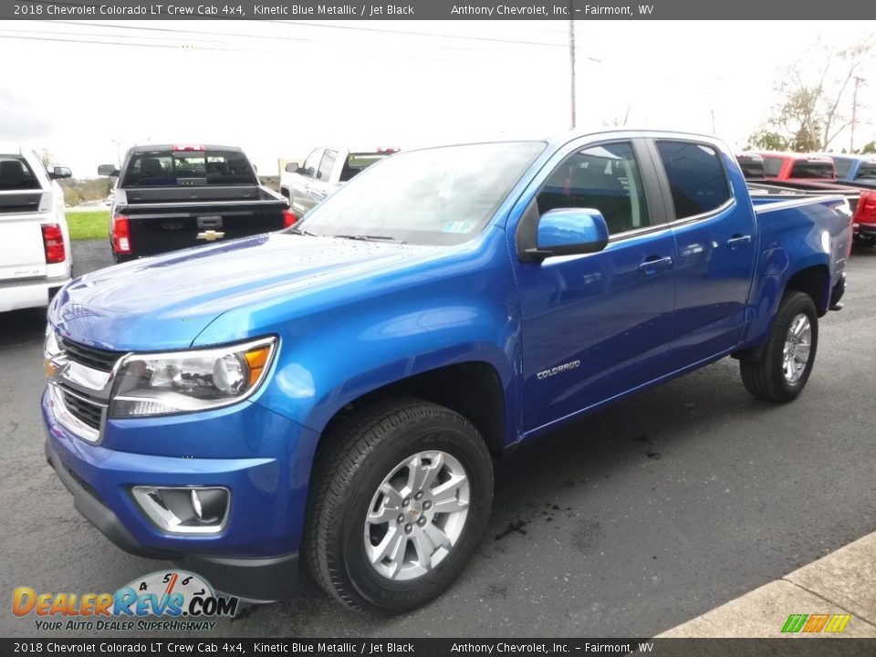 2018 Chevrolet Colorado LT Crew Cab 4x4 Kinetic Blue Metallic / Jet Black Photo #7