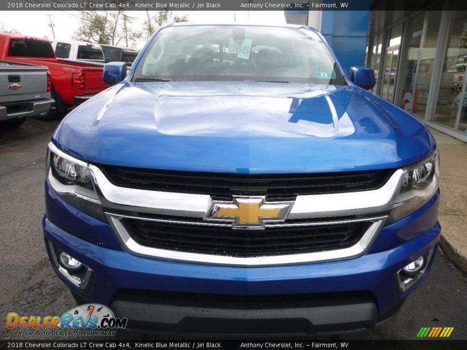 2018 Chevrolet Colorado LT Crew Cab 4x4 Kinetic Blue Metallic / Jet Black Photo #8