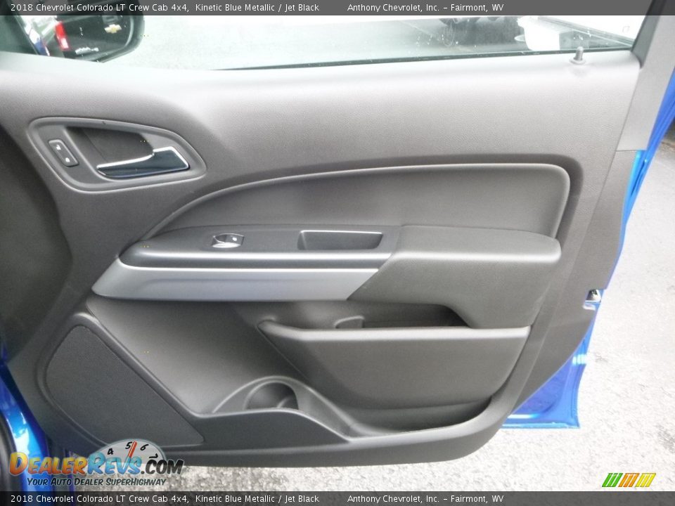 2018 Chevrolet Colorado LT Crew Cab 4x4 Kinetic Blue Metallic / Jet Black Photo #11