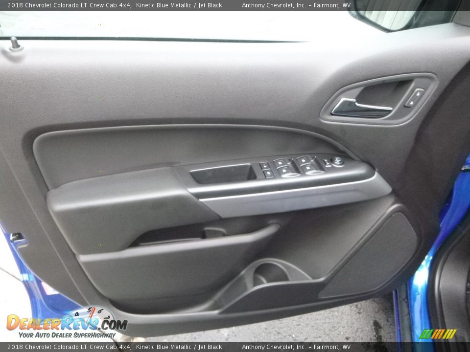 2018 Chevrolet Colorado LT Crew Cab 4x4 Kinetic Blue Metallic / Jet Black Photo #14