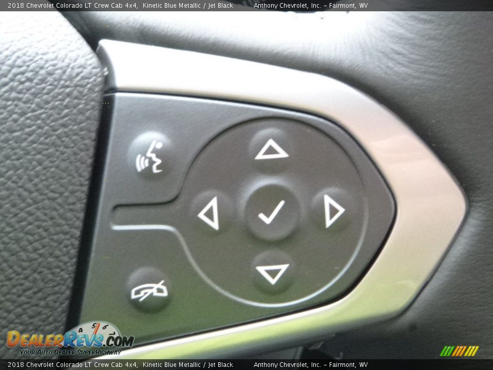 2018 Chevrolet Colorado LT Crew Cab 4x4 Kinetic Blue Metallic / Jet Black Photo #19