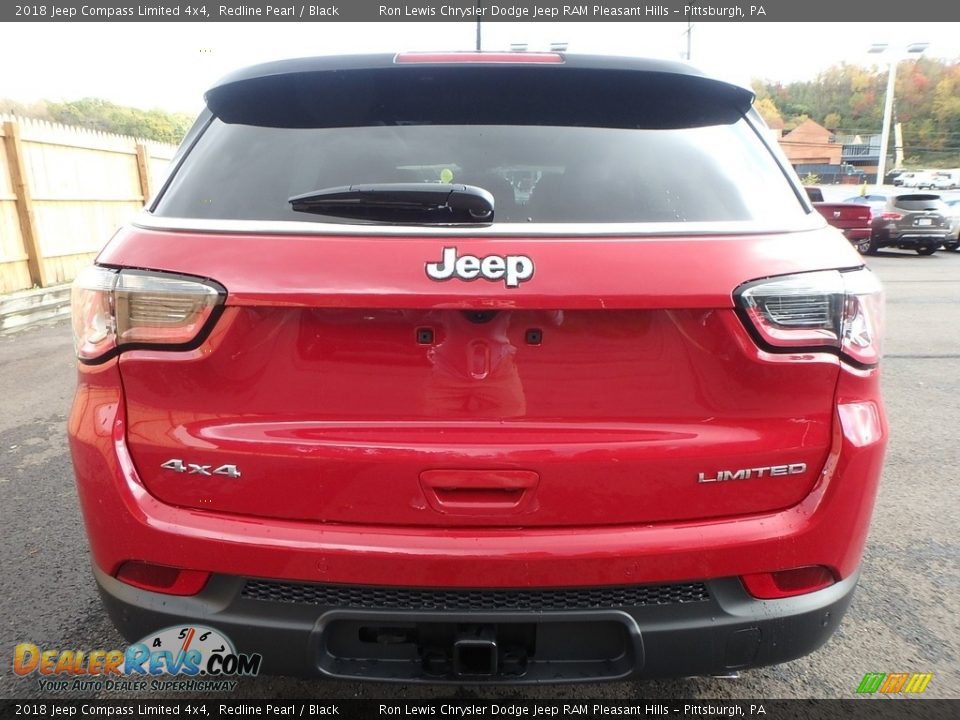 2018 Jeep Compass Limited 4x4 Redline Pearl / Black Photo #4